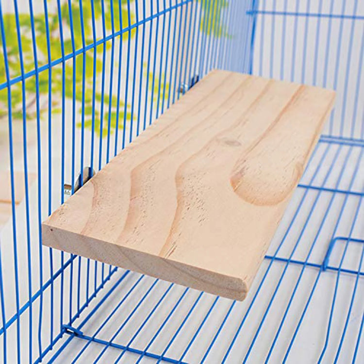 Pet Wood Jumping Platform | Bird Toys for Parrots, Hamsters, Gerbils, Mice | Cage Perches & Springboard Paw Grinding Rack