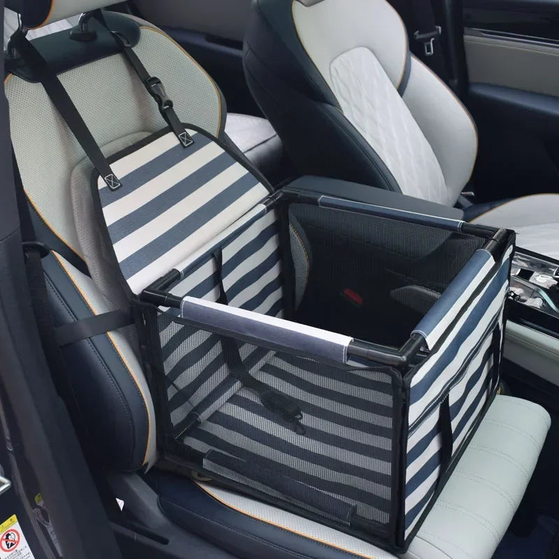 Waterproof Dog Car Seat Carrier – Portable Travel Basket for Small & Medium Pets, Hammock-Style Safety Seat
