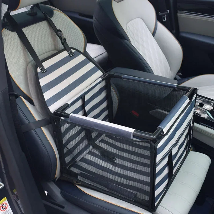 Waterproof Dog Car Seat Carrier – Portable Travel Basket for Small & Medium Pets, Hammock-Style Safety Seat