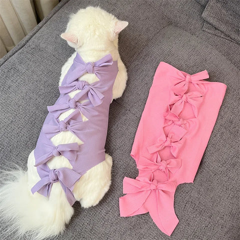 Cat Surgery Recovery Suit | Post-Op Onesie for Cats | E-Collar Alternative for Wound Protection