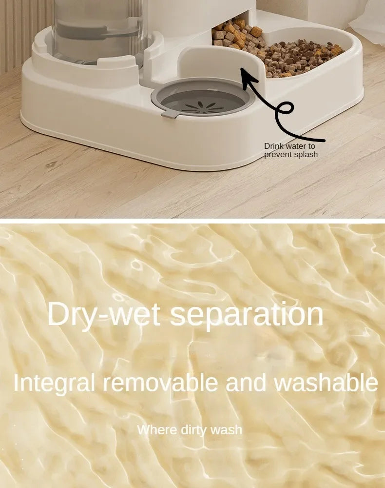Automatic Pet Feeder with Water Dispenser | 2-in-1 Food & Water Station | For Cats & Small Dogs