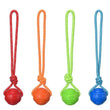 Dog Ball Toys – Bouncy Rubber Ball with Rope for Interactive Play