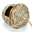 Hand-Woven Hanging Bird Nest | Natural Grass Cage House for Parrots, Finches & Sparrows | Outdoor Straw Bird Hut