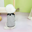 Pet Clothing Spring/Summer Striped T-shirts | Lapel Dresses, Couple Outfits, Breathable Dog Clothing, Cat Dresses & Small Dog Clothing