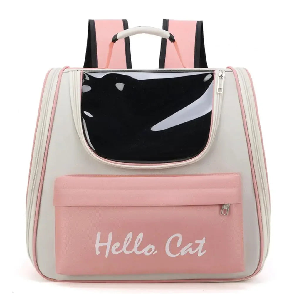 Windproof Cat/Small Dog Travel Backpack | Soft Cushion | Outdoor Pet Carrier