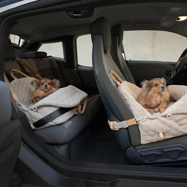 Luxury Dog Carrier Handbag & Car Seat – Portable Washable Pet Travel Bed for Small and Medium Dogs