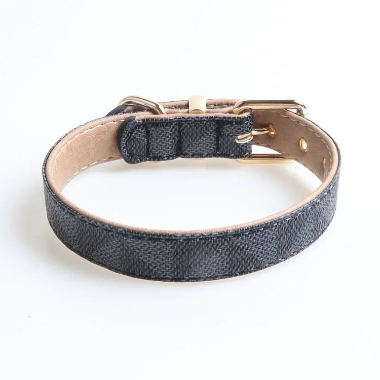 Luxury PU Leather Dog Collar – Adjustable, Breakaway, Stylish & Durable