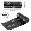 30 Roll Dog Poop Bags Disposable Pet Waste Bags Bone-Shape Divider Design Durable and Biodegradable