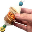 Bird Chewing Toy | Parrot Beak Bite Supplies with Bells | Bird Cage Accessories | Cage Toys for Cockatiels- Conures/Love/Finches
