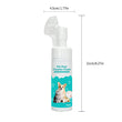 Dog & Cat Paw Cleaner Foam with Silicone Brush – No-Rinse Waterless Paw Washer
