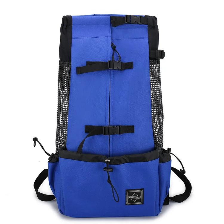 Strong Nylon Dog Carrier Backpack – Breathable Outdoor Travel Backpack for Small & Medium Dogs