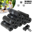 30 Roll Dog Poop Bags Disposable Pet Waste Bags Bone-Shape Divider Design Durable and Biodegradable