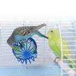 Bird Cage Feeder – Hanging Fruit & Vegetable Basket for Parrots & Small Birds | Clip-On Plastic Cage Rack for Feeding