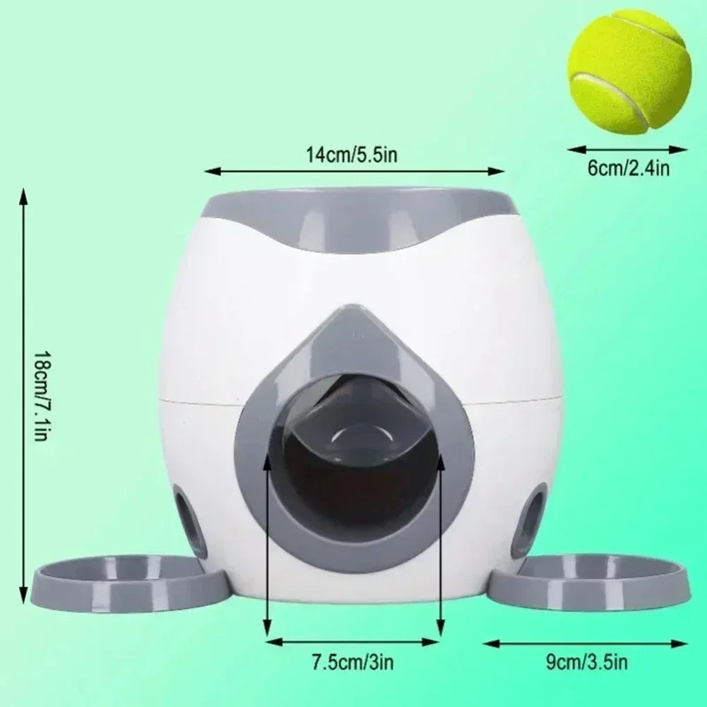 Smart Interactive Dog Training Toy – Tennis Ball Feeder & Snack Reward System
