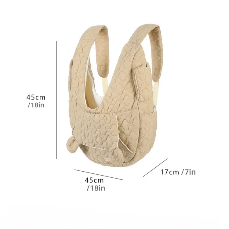 Waterproof Windproof Pet Chest Bag – Breathable Dog and Cat Carrier Backpack for Small Pets