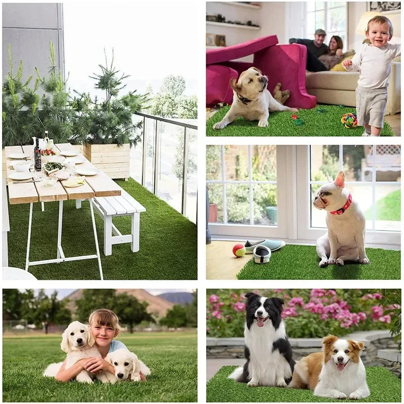 Artificial Grass Dog Pee Pad – Indoor & Outdoor Pet Training Lawn Mat