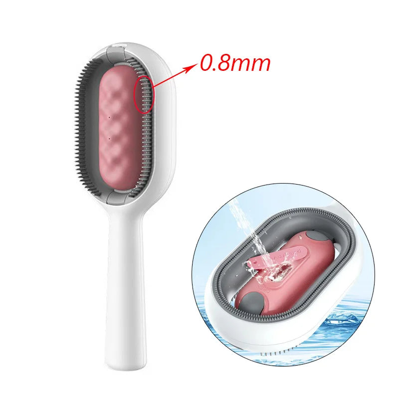 Clean Cat Dog Hair Removal Comb | Pet Grooming Brush | Wipes-Ready Brush for Cats/Dogs | Katten Accessories