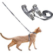 Cat Carrier – Lightweight & Escape-Proof | Adjustable Soft Harness & Leash Set for Walking & Travel | Secure & Breathable Kitten Harness