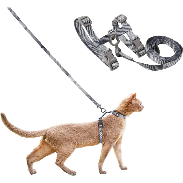 Cat Carrier – Lightweight & Escape-Proof | Adjustable Soft Harness & Leash Set for Walking & Travel | Secure & Breathable Kitten Harness