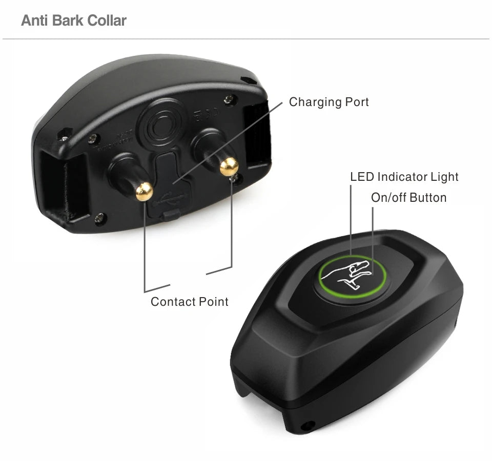 2 in 1 Dog Training Collar & Anti-Bark Collar | Remote Control | Waterproof