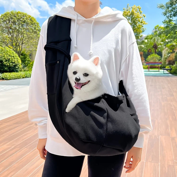 Portable Pet Shoulder Sling Carrier – Breathable Travel Bag for Small Dogs & Cats up to 7.5kg