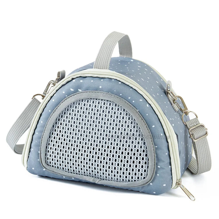 Portable Breathable Small Pet Carrier Bag – Travel Backpack for Hamsters, Guinea Pigs, Rabbits, Reptiles, and More