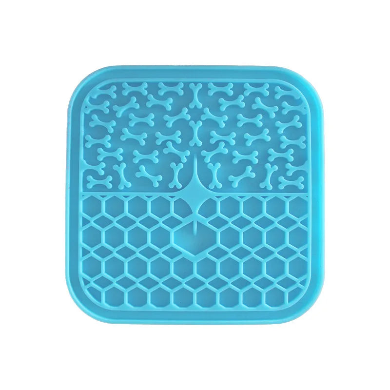 Silicone Pet Licking Mat for Cats/Dogs | Anti-Choking Slow Food Bowl | Bath Distraction Plate | Pet Supplies Cutlery