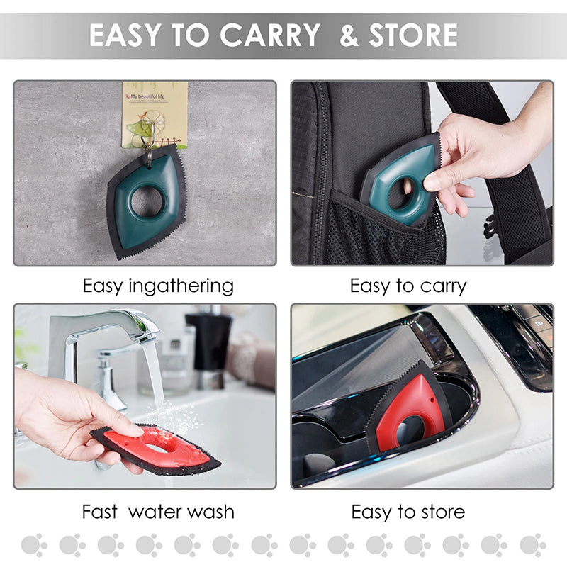 Pet Hair Remover | Cat Fur Cleaning Tool | Dog Lint Removal Brush | Carpet Sofa Scraper | Reusable Manual Fur Brush