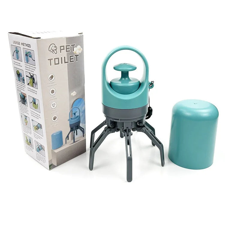 Dog Poop Scooper Set with Claw Picker, Leash Clip, LED Light, and Bag Dispenser