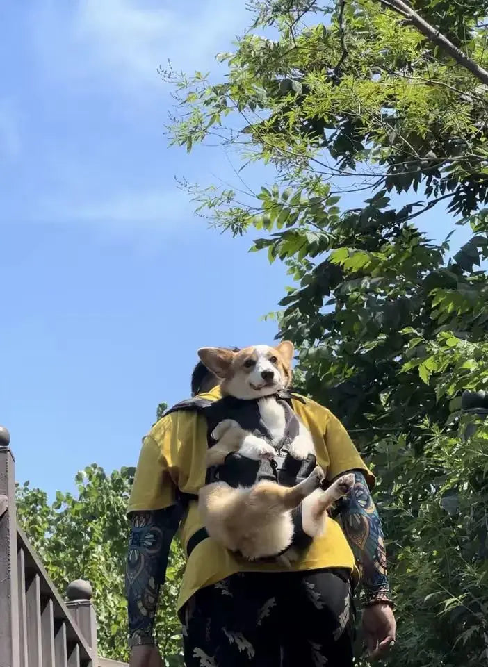 Chest Pet Bag Large Dog Backpack – Convenient and Comfortable Carrier for Medium Breeds