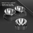 Cat Bowl | Lovely Creative Inclined Feeder | Kitten Puppy Food Bowl | Stainless Steel Pet Dish | 15° Tilt Neck Protector | Anti-Slip Dog Cat Feeder