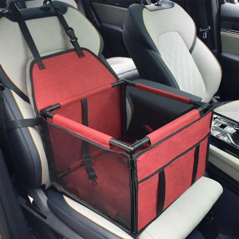 Waterproof Dog Car Seat Carrier – Portable Travel Basket for Small & Medium Pets, Hammock-Style Safety Seat