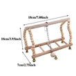 Bird Swing Toy | Wooden Parrot Perch Stand with Chewing Beads | Cage Playground for Budgie Birds