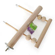 Parrots Toys | Bird Swing Exercise Climbing Playstand - Hanging Ladder Bridge | Wooden Hammock Toy with Bells for Parrot & Macaw