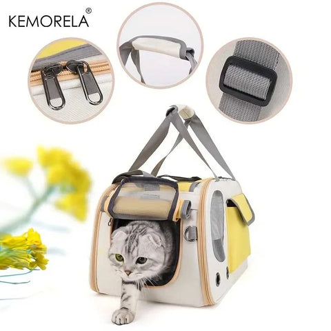 1Pcs Portable Pet Carrier Cat Bag | For Cats/Dogs | Ideal for Travel/Outdoor Activities | Suitable for Cats/Small Dogs