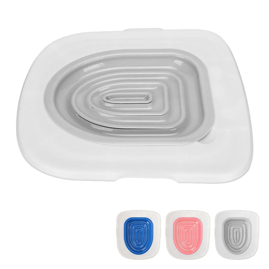 Cat Toilet Training Kit – Universal, Reusable & Eco-Friendly | Cat Toilet Trainer Tool for Pet Cleaning | ABS Material | Includes 2 Pads + Manual