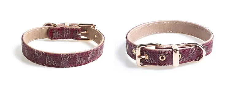 Luxury PU Leather Dog Collar – Adjustable, Breakaway, Stylish & Durable