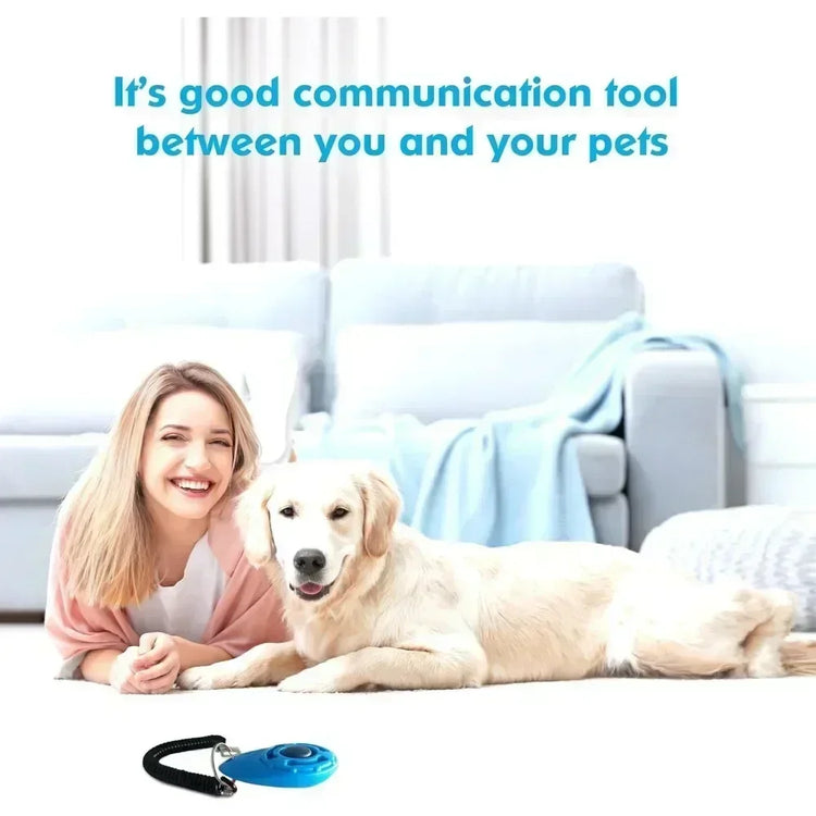 Dog Training Clicker with Adjustable Wrist Strap | Pet Trainer for Dogs, Cats, Birds