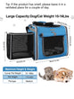 Multifunctional Soft-Sided Dog Bike Basket – Expandable Pet Carrier Backpack with 4 Open Doors