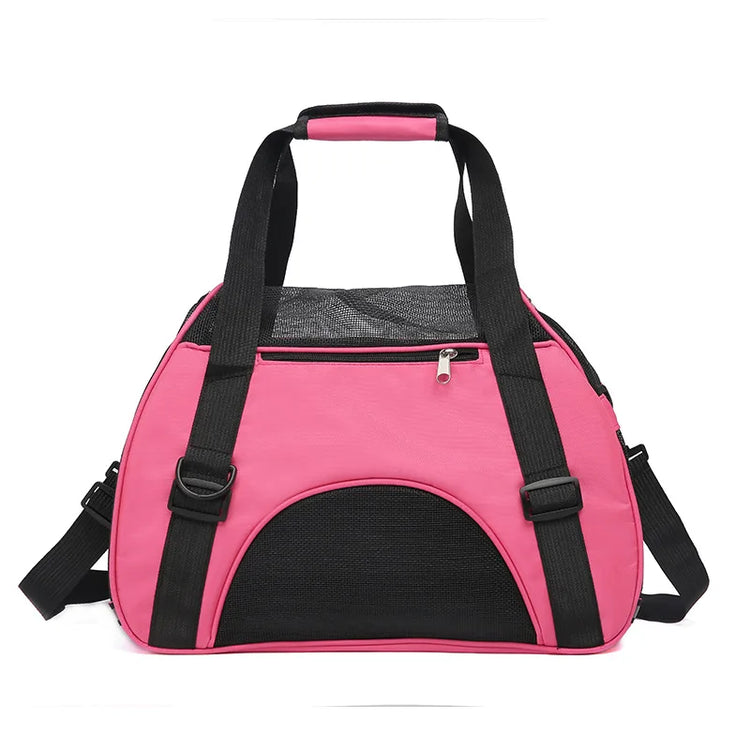 Cat Bags | Soft-Sided Portable Dog Carrier | Mesh Breathable Handbag | Foldable Pet Travel Transport Bag