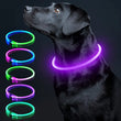 LED Luminous Dog Collar Light Rechargeable Flashing Safety Collar for Nighttime Walking