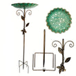 Bird Bath For Outdoor Decorative Birdbath For Garden Courtyard Decoration Bird Feeding And Water Bathing Basin With Base Stake