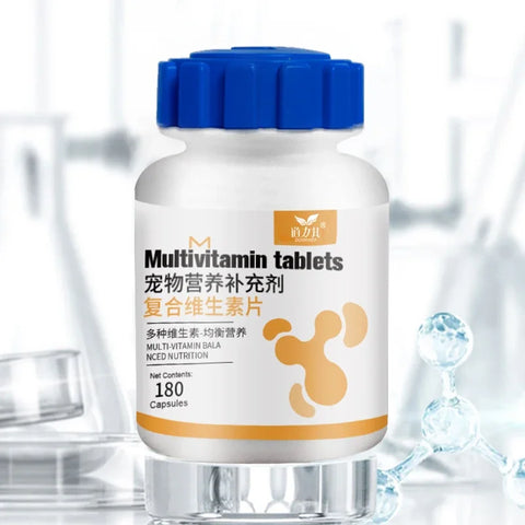 NEW Pet Multivitamin Supplements Beautiful Hair, Improve Immunity, Balanced Nutrition Health Products for Dogs and Cats