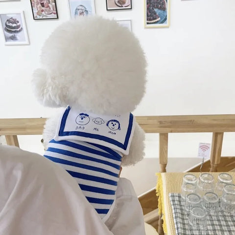 Clothes for Small Dogs Pet Stripe Vest Summer Cotton Dog Clothing Cats Puppy T-Shirt Chihuahua Yorkshire Cute Girls Dog Costume