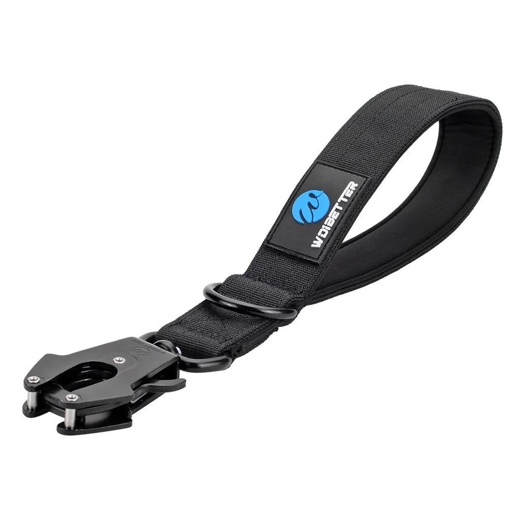 Short Padded Traffic Lead for Dogs – Heavy-Duty Nylon Leash with Quick Release Clip