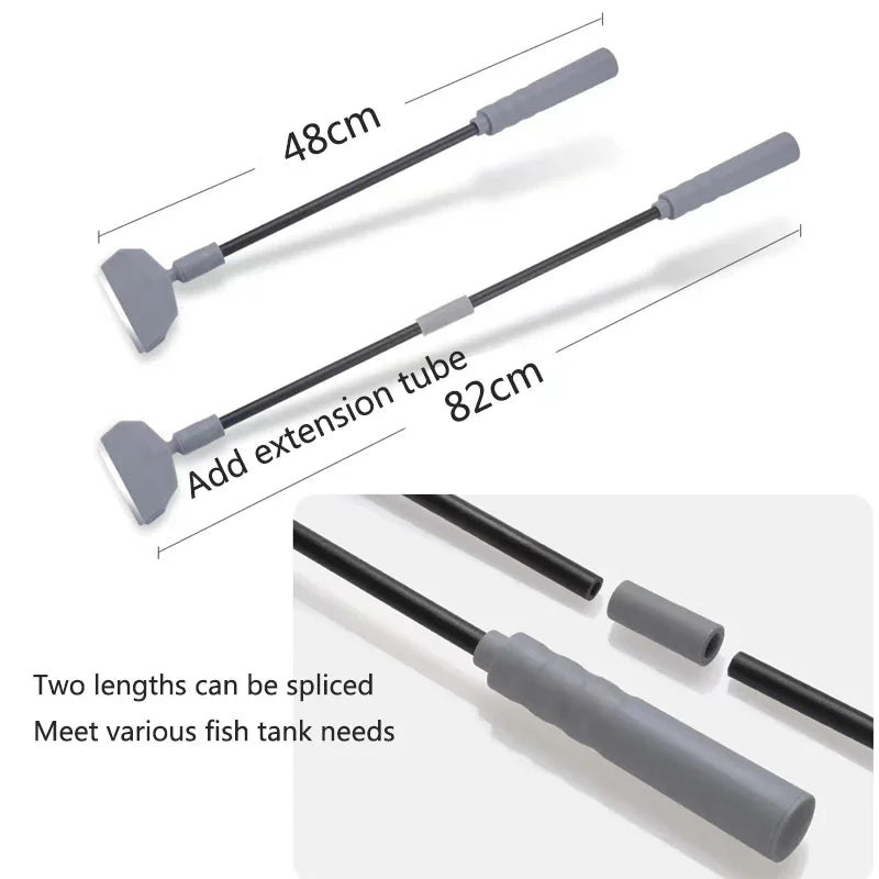 Aquarium Cleaning Tool Kit – 3-in-1 / 5-in-1 Fish Tank Cleaner with Net, Scraper & Sponge
