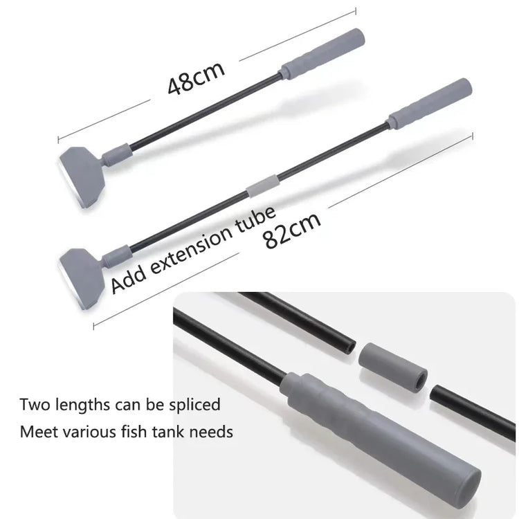 Aquarium Cleaning Tool Kit – 3-in-1 / 5-in-1 Fish Tank Cleaner with Net, Scraper & Sponge