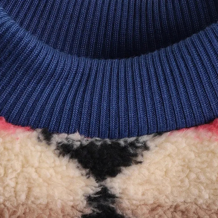 Striped Ethnic Pet Sweatshirt | Cozy Wear for Dogs/Cats for Autumn/Spring