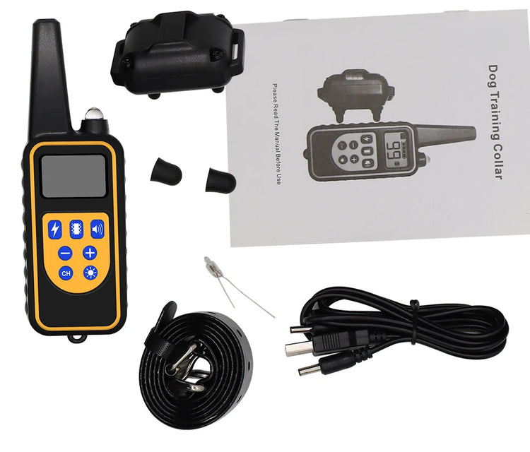 Waterproof Electric Dog Training Collar with Remote – Rechargeable Anti-Bark Device for All Dog Sizes