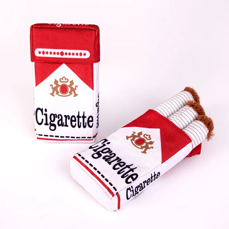 3-Pack Interactive Plush Cigarette Dog Toys with Box